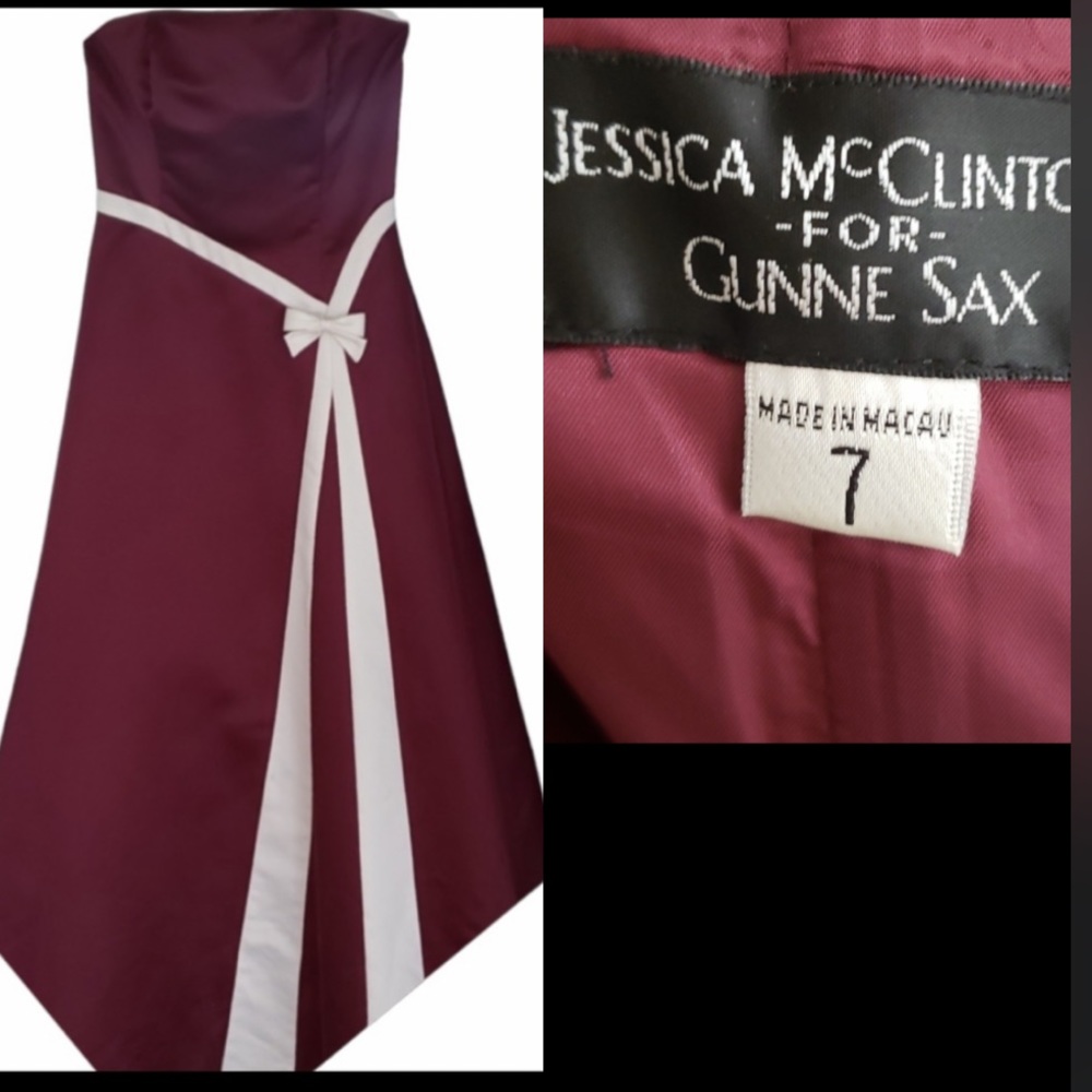 Jessica Mcclintock For Gunne Sax satin gown 90s vintage